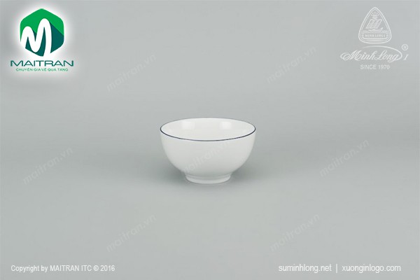 Chén cơm 10.5cm Camellia Chỉ xanh dương