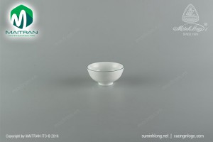 Chén cơm 11.5 cm Jasmine chỉ xanh lá