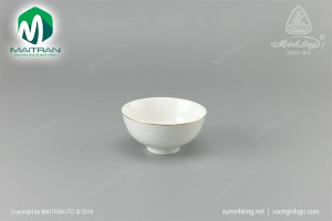 Chén cơm 11.5 cm Jasmine viền chỉ vàng