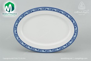 Dĩa oval 32 cm Jasmine Chim Lạc